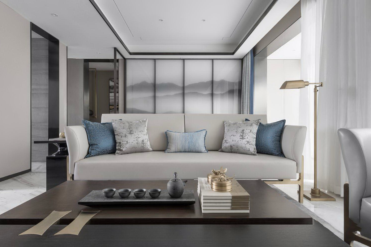 138平新安悅府，黑白山水勾勒的東方美